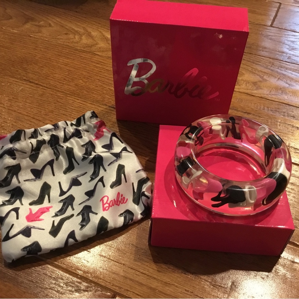 Barbie Heals Lucite Bangle Bracelet! Hi Barbie!